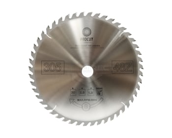 Пильный диск D=305x30x2.6/1.8 Z=48 ATB продольный поперечный рез по древесине PROCUT — артикул 797.3053048A.ECO