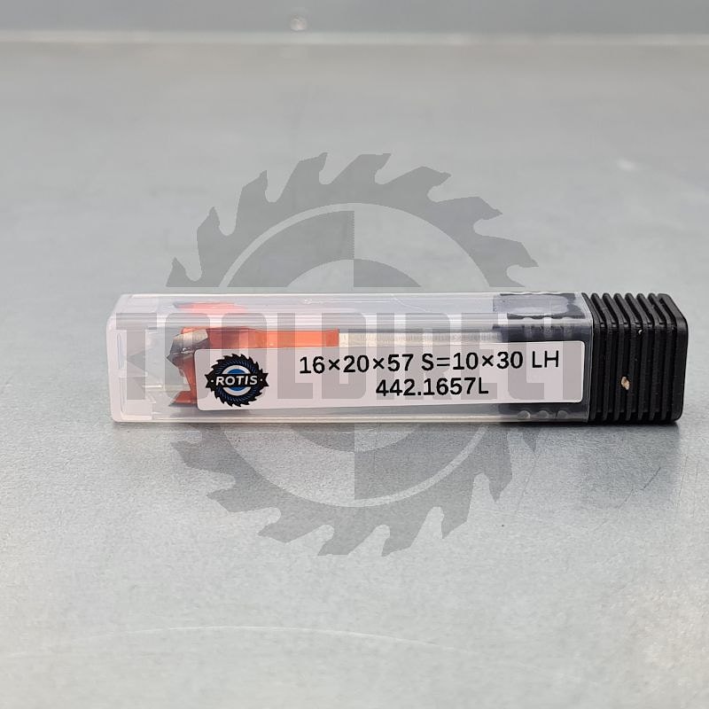 Сверло присадочное чашечное "Форстнера" левое D=16x57.5 S=10 LH Rotis