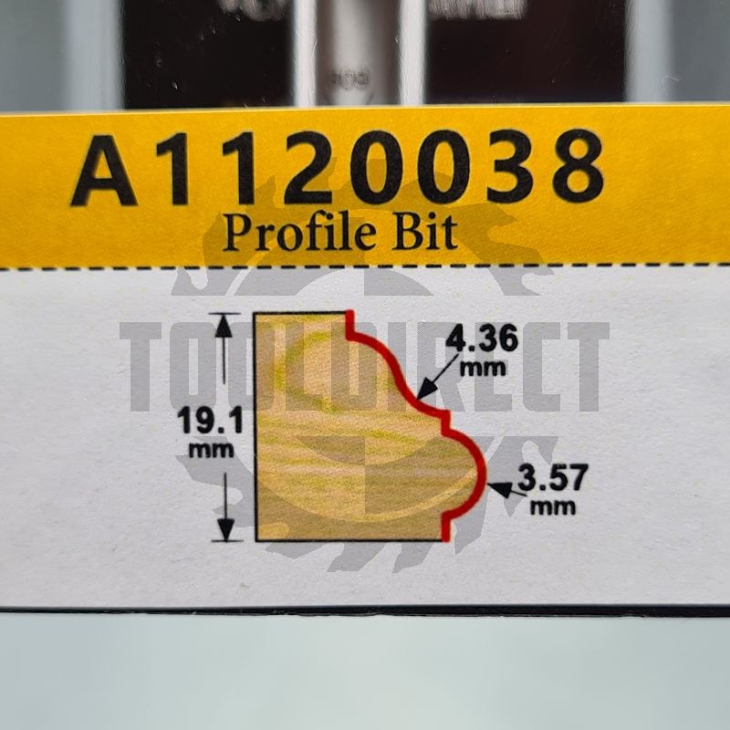 Фреза профильная Z2 R3.57/4.36 D37.8x19.1x71 S12 ARDEN A1120038