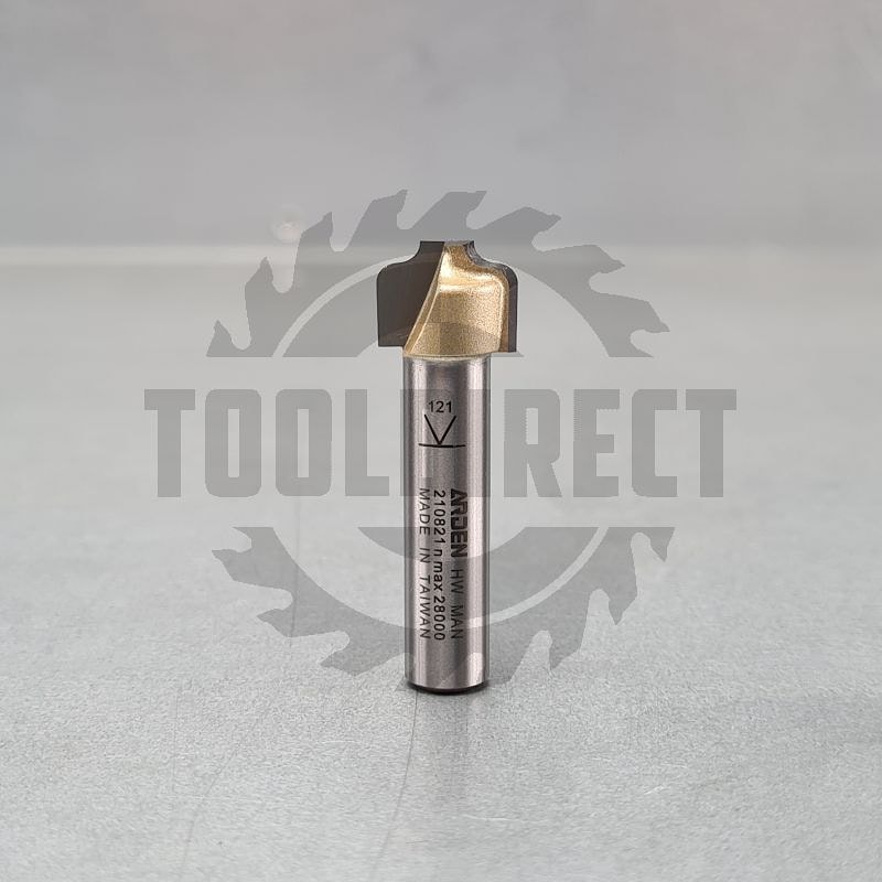 Фреза концевая профильная "Гусёк" R=1.98 D=12.7x9.53x40 d1=4 S=8 Z2 HW ARDEN
