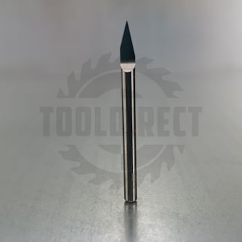 Гравер конический (V-образный) радиусный Угол=30° D=0.3x40 S=3.175 Tideway — артикул LC20803003