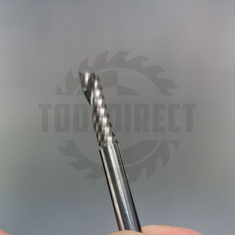 Фреза спиральная для ЧПУ однозаходная Z1 (верхний рез) D=4x15x40 S=4 Tideway