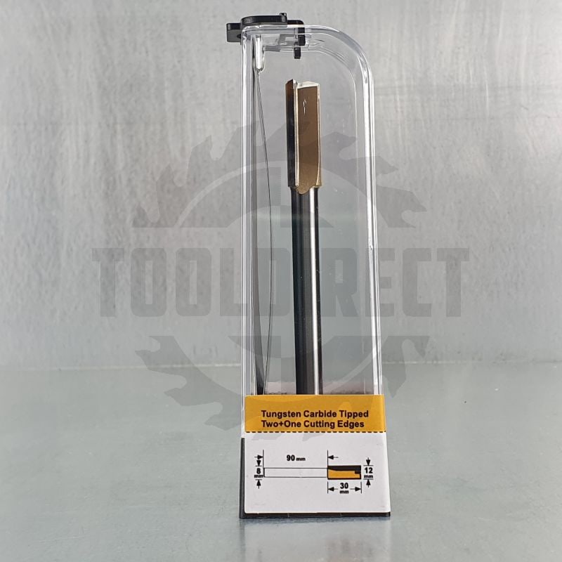 Фреза концевая прямая пазовая с врезным зубом (длинная серия) D=12x30x120 S=8 Z=2+1 HW ARDEN