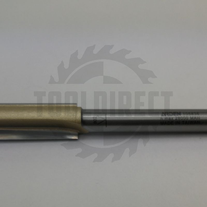 Фреза концевая прямая пазовая с врезным зубом D=12x30x90 S=8 Z2+1 HW ARDEN   