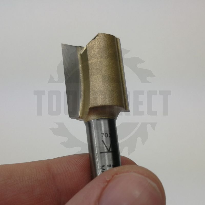 Фреза концевая прямая пазовая для фрезера и ЧПУ D=16x20x52 S=8 Z2 HW ARDEN   