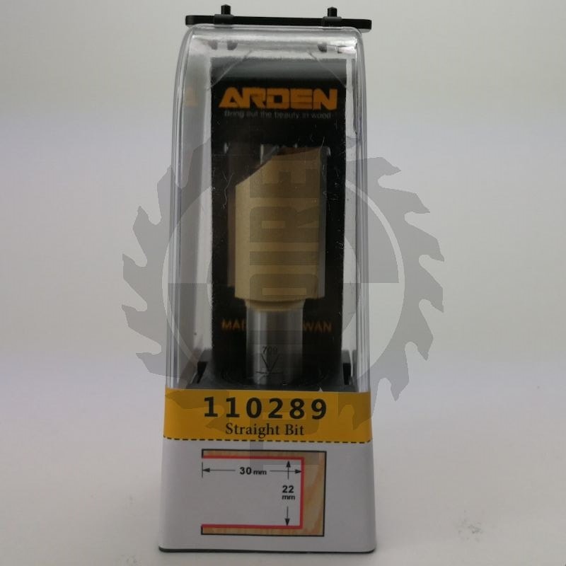Фреза концевая прямая пазовая для фрезера и ЧПУ D=22x30x70 S=12 Z2 HW ARDEN