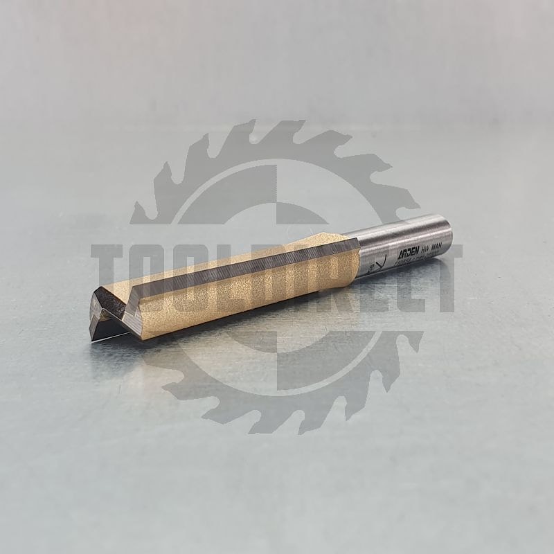 Фреза концевая прямая пазовая для фрезера и ЧПУ D=12x50x82 S=8 Z2 HW ARDEN   