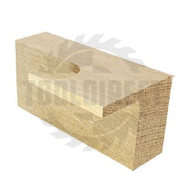 Фреза концевая обгонная прямая кромочная (нижний подшипник 706051) D=12.7x50.8x106 S=12 Z2 HW ARDEN   
