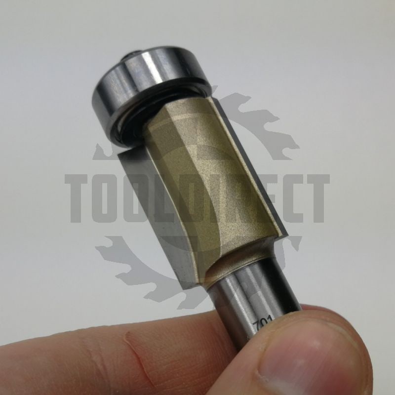 Фреза концевая прямая обгонная кромочная (нижний подшипник 706081) D=19.05x25.4x65 S=12 Z2 HW ARDEN