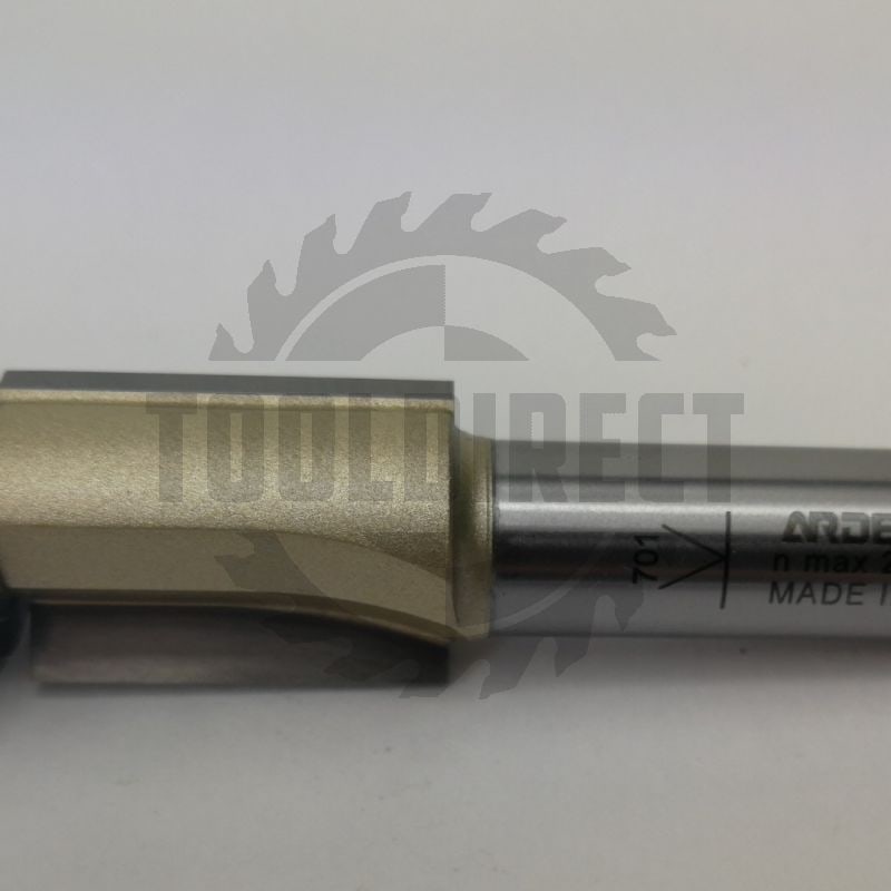 Фреза концевая прямая обгонная кромочная (нижний подшипник 706081) D=19.05x25.4x65 S=12 Z2 HW ARDEN