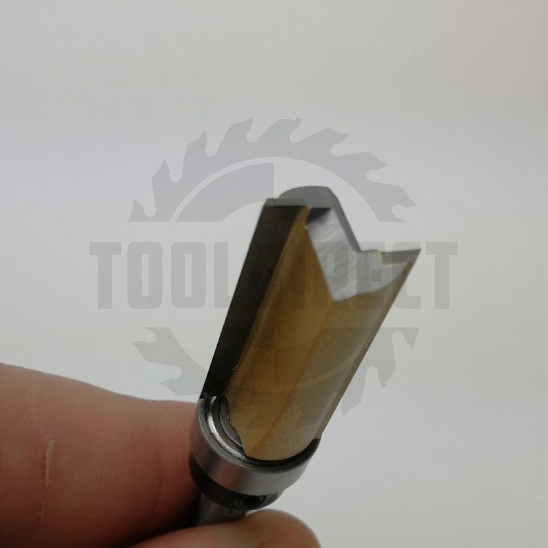 Фреза концевая обгонная кромочная (верхний подшипник 706061) D=12.7x25.4x60 S=6 Z2 HW ARDEN