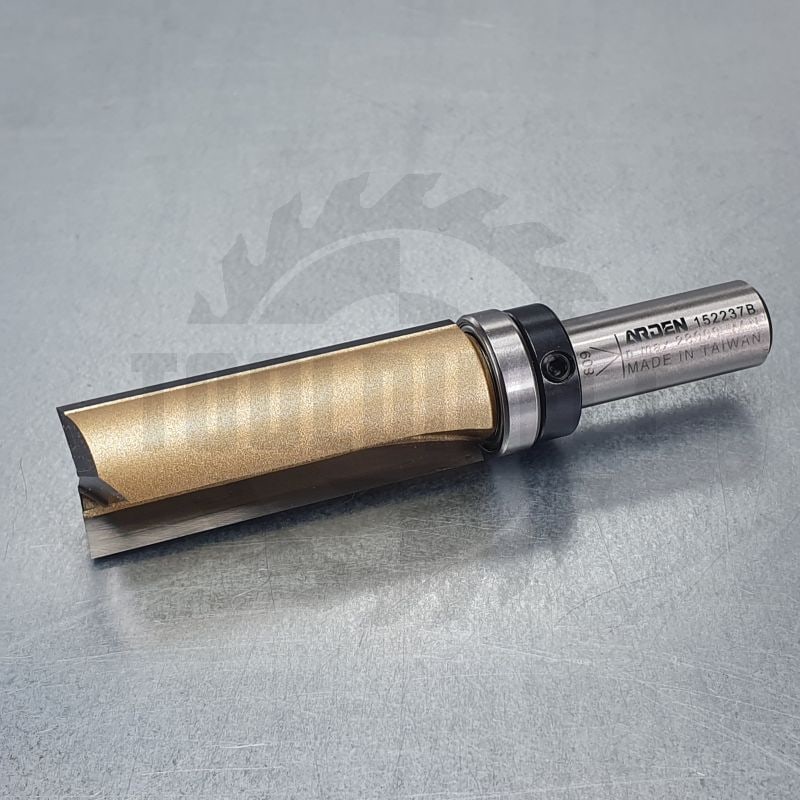 Фреза концевая прямая обгонная (верхний подшипник 706091) D=19.05x50.8x91 S=12 Z2 HW ARDEN