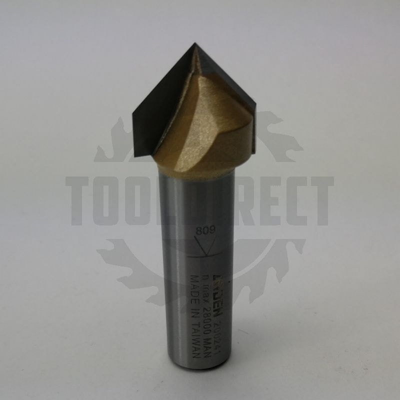 Фреза концевая пазовая конусная V-образная угол V=90° D=19.05x15.88x56 S=12 Z2 HW ARDEN   