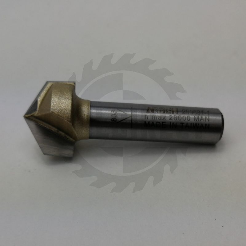 Фреза пазовая конусная V-образная угол V=120° D=15.9x9.5x40 S=8 Z2 HW ARDEN   