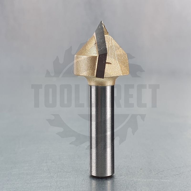 Фреза пазовая конусная V-образная угол V=90° D=19.05x15.88x45 S=8 Z2 HW ARDEN   