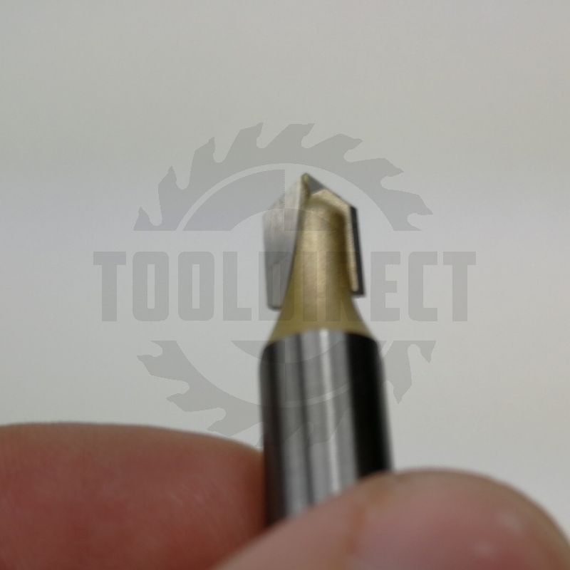 Фреза пазовая конусная V-образная угол V=90° D=6.35х9.5x45 S=8 Z2 HW ARDEN