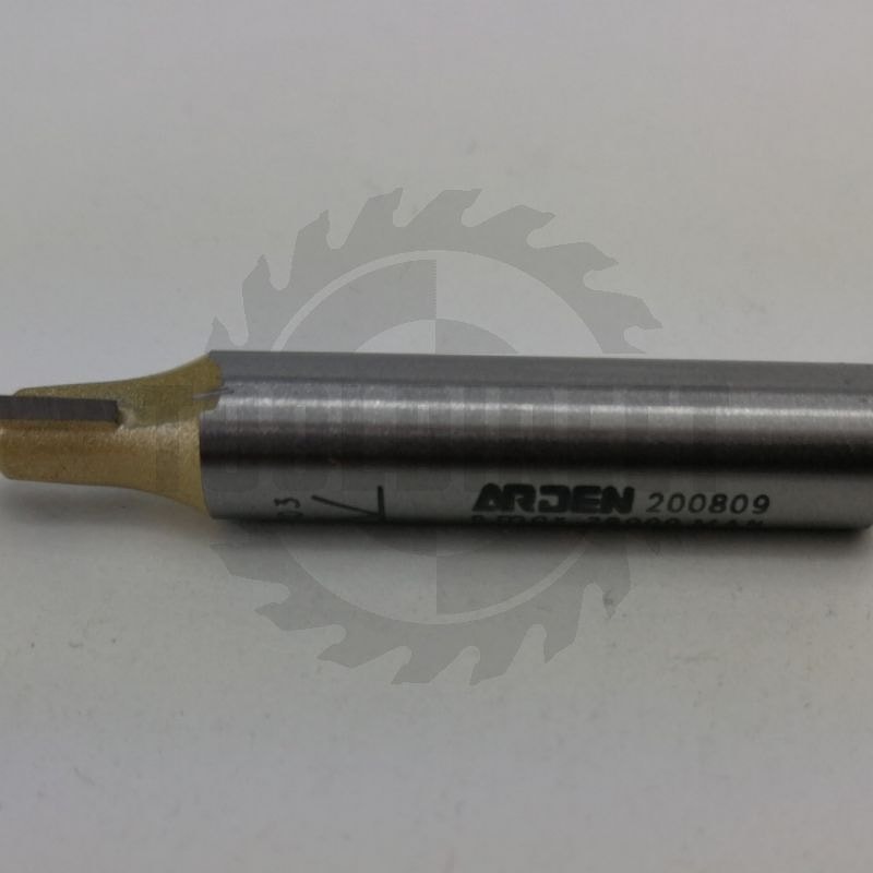 Фреза пазовая конусная V-образная угол V=90° D=6.35х9.5x45 S=8 Z2 HW ARDEN