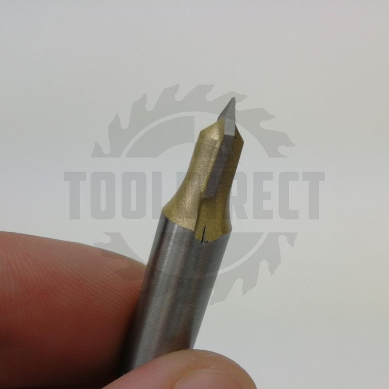 Фреза пазовая конусная V-образная угол V=90° D=6.35х9.5x45 S=8 Z2 HW ARDEN