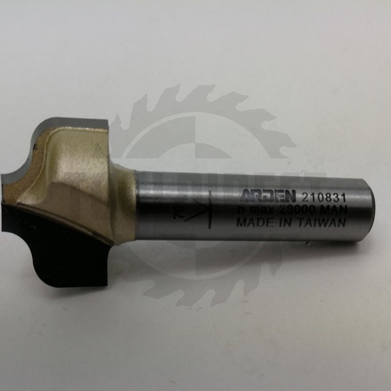 Фреза концевая профильная "Гусёк" R=3.175 D=19.05x11.11x40 d1=6.35 S=8 Z2 HW ARDEN   