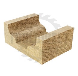 Фреза концевая профильная "Гусёк" R=3.175 D=19.05x11.11x40 d1=6.35 S=8 Z2 HW ARDEN   