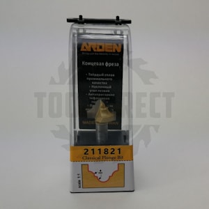 Фреза концевая Классический узор R=4 D=19.05x12.7x45 S=8 Z2 HW ARDEN   