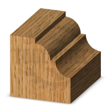 Фреза концевая Классический узор R=4 D=19.05x12.7x45 S=8 Z2 HW ARDEN   