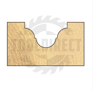 Фреза концевая Классический узор R=4 D=19.05x12.7x45 S=8 Z2 HW ARDEN   