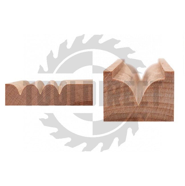 Фреза концевая скругление кромки филенок R=1.59 D=3.175x5.8x50 S=8 Z2 HW ARDEN