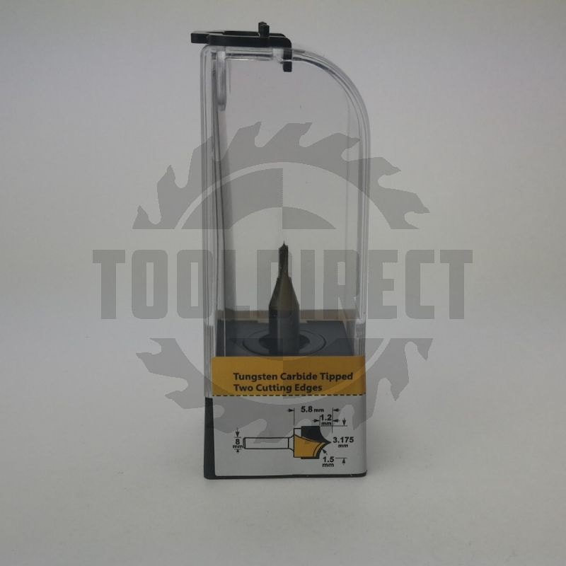 Фреза концевая скругление кромки филенок R=1.59 D=3.175x5.8x50 S=8 Z2 HW ARDEN
