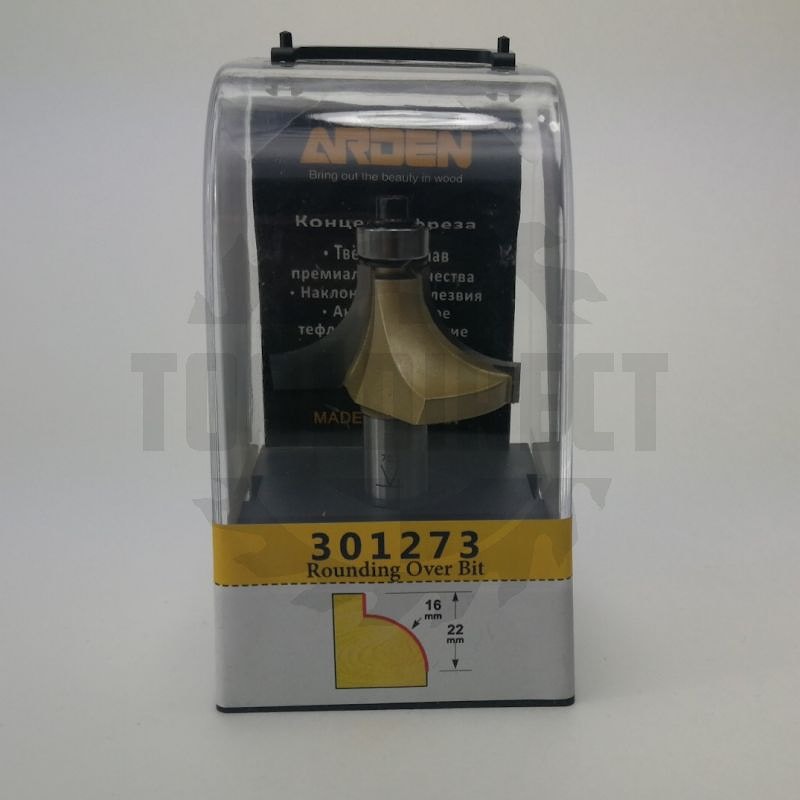 Фреза концевая радиусная внутренний (нижний подшипник 706051) R=16 D=44.7x22x74 S=12 Z2 HW ARDEN   