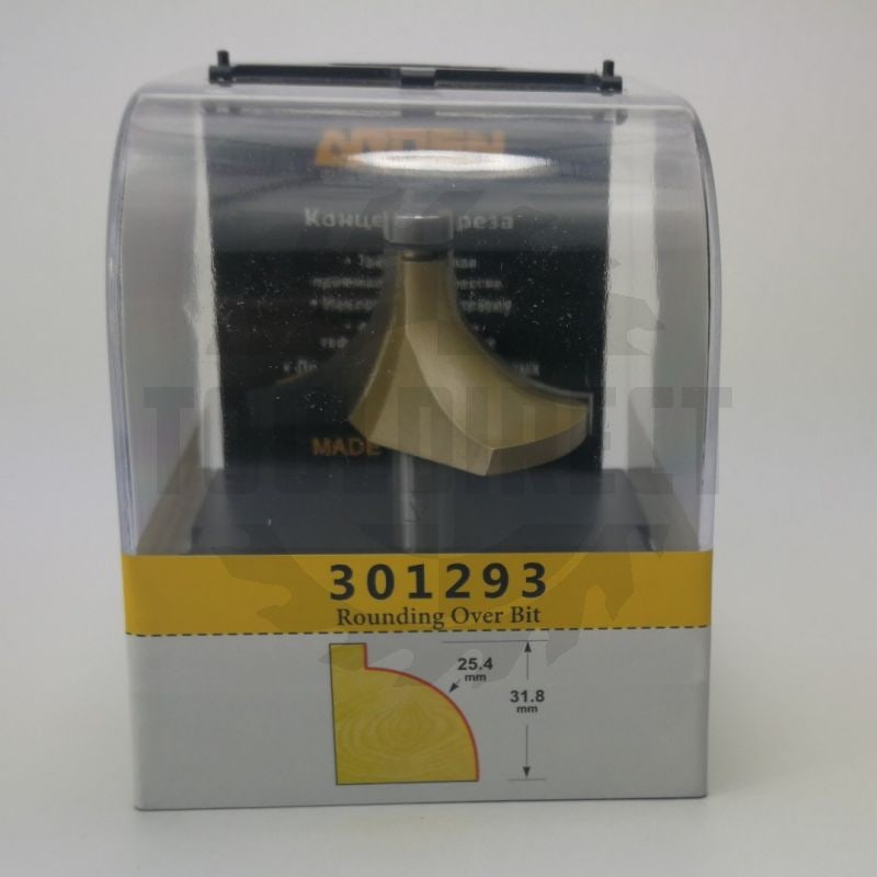 Фреза концевая радиусная внутренний (нижний подшипник 706051) R=25.4 D=63.5x31.8x90 S=12 Z2 HW ARDEN