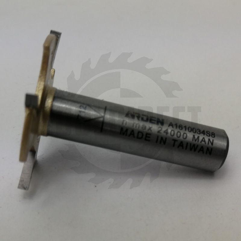 Фреза концевая пазовая Т-образная D=27x1.7x34 h=8 S=8 Z4 HW ARDEN   