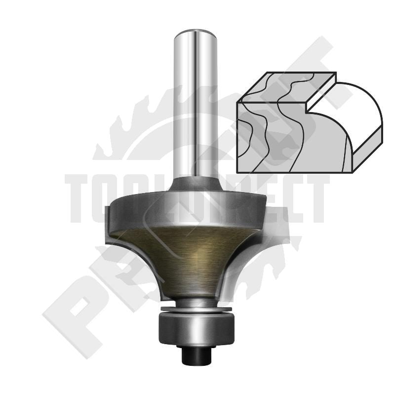 Фреза внутренний радиус (нижний подшипник) кромочная R=1.6 D=15.9x8x49 S=8 Z2 HW PROCUT