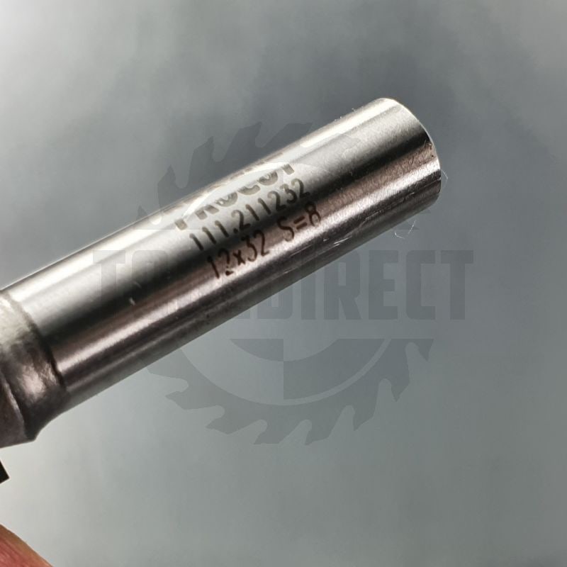 Фреза концевая прямая пазовая для ручного и ЧПУ D=12x32x64 S=8 Z2 HW PROCUT   