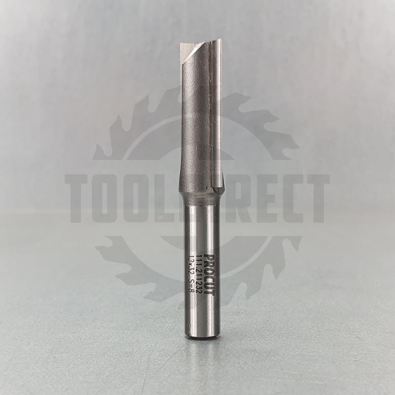 Фреза концевая прямая пазовая для ручного и ЧПУ D=12x32x64 S=8 Z2 HW PROCUT   