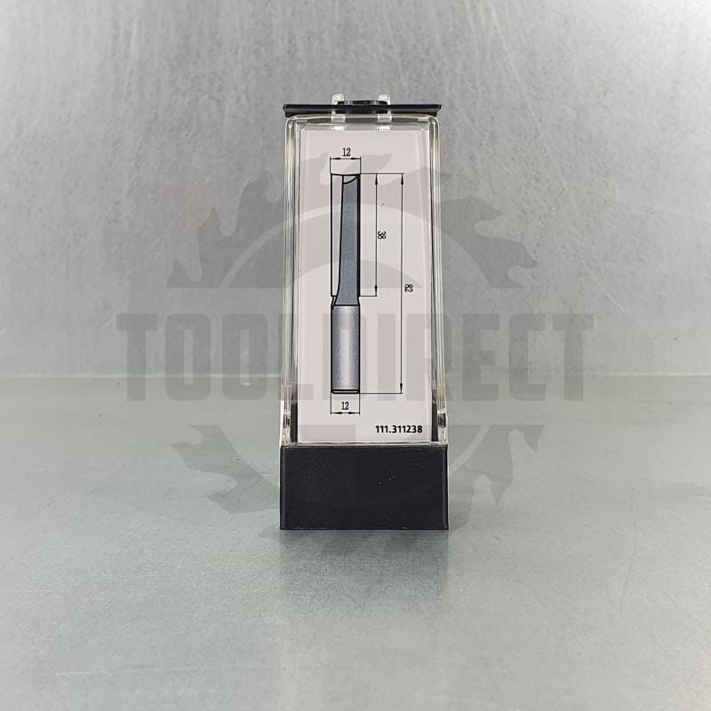 Фреза концевая прямая пазовая для фрезера и ЧПУ D=12x38x82 S=12 Z2 HW PROCUT   