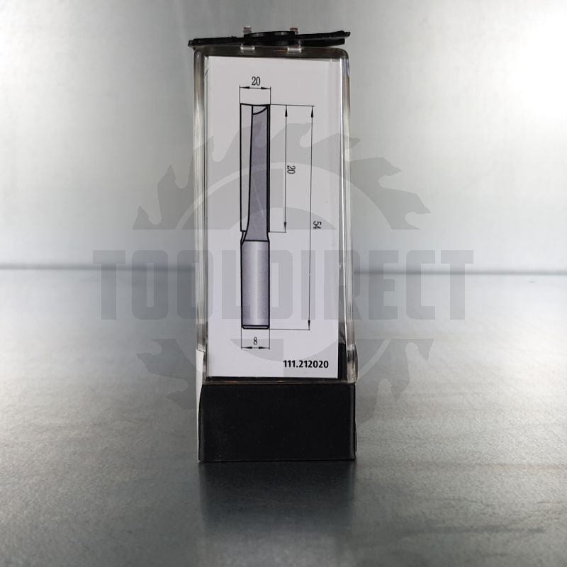 Фреза концевая прямая пазовая D=20x20x54 S=8 Z2 HW PROCUT