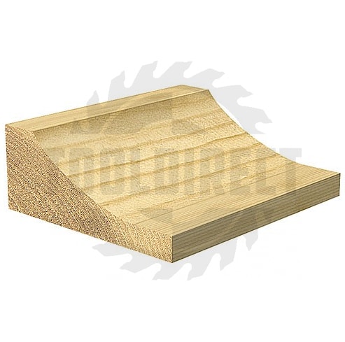 Фреза филёнка ровное скругление (нижний подшипник) D=88.9x16x71.5 S=12 a=38.1° Z2 HW PROCUT