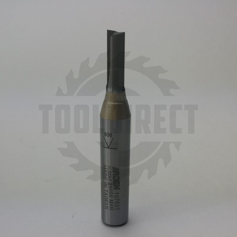 Фреза концевая прямая пазовая монолитная для фрезера и ЧПУ D=5x12x69 S=8 Z2 VHW ARDEN