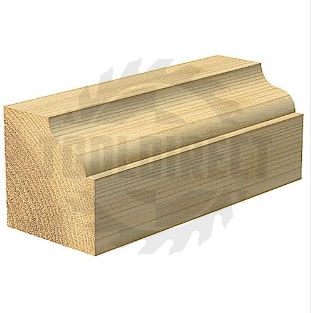 Фреза концевая фигурная "Филёнка Гусёк" (нижний подшипник 706051) R1=6.35 R2=6.35 D=41x17.5x61 S=8 Z2 HW ARDEN   