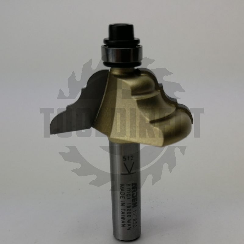 Фреза фигурная молдинговая (нижний подшипник 706031) R=4 D=36x14.2x51 S=8 Z2 HW ARDEN   
