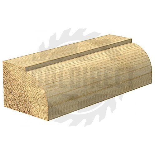 Фреза радиусная с полками "Калёвка" (нижний подшипник) R=9.5 D=31.8x16.7x58 S=8 Z2 HW PROCUT   