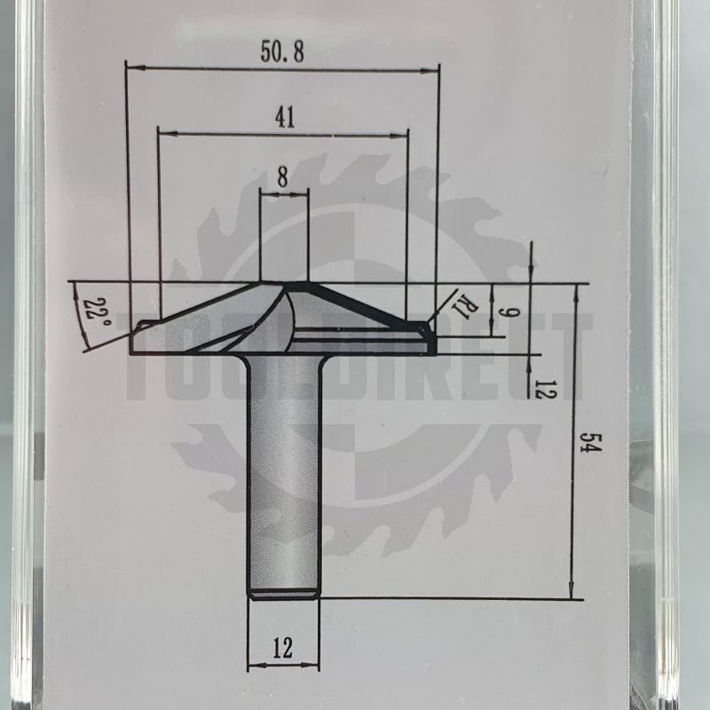 Фреза концевая для фасадов DF50-010 D=50x10x50 PROCUT