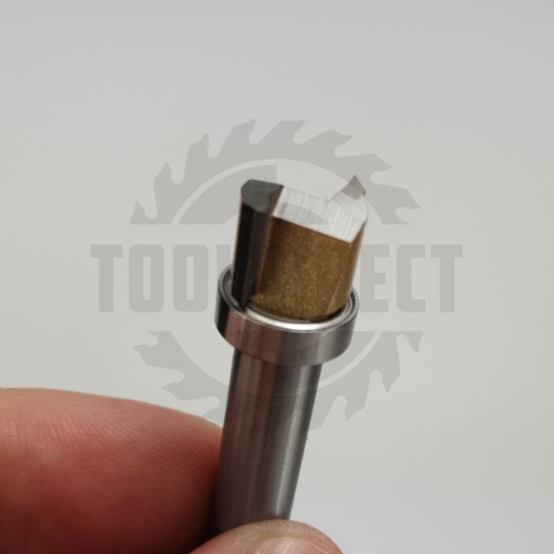 Фреза концевая обгонная (верхний подшипник 706050) D=12x8x44 S=8 Z2 HW ARDEN   