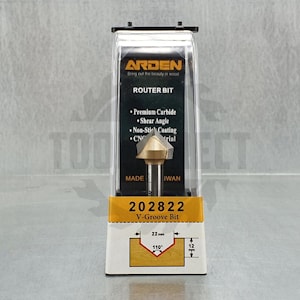 Фреза концевая пазовая V-образная угол V=110гр. D=22х12x44 S=8 Z2 HW ARDEN   
