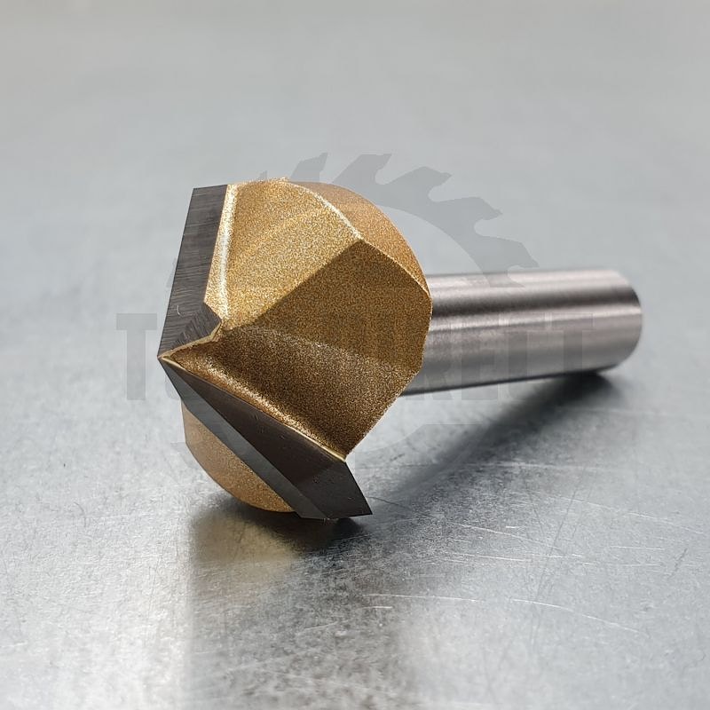 Фреза концевая пазовая V-образная угол V=110гр. D=22х12x44 S=8 Z2 HW ARDEN   