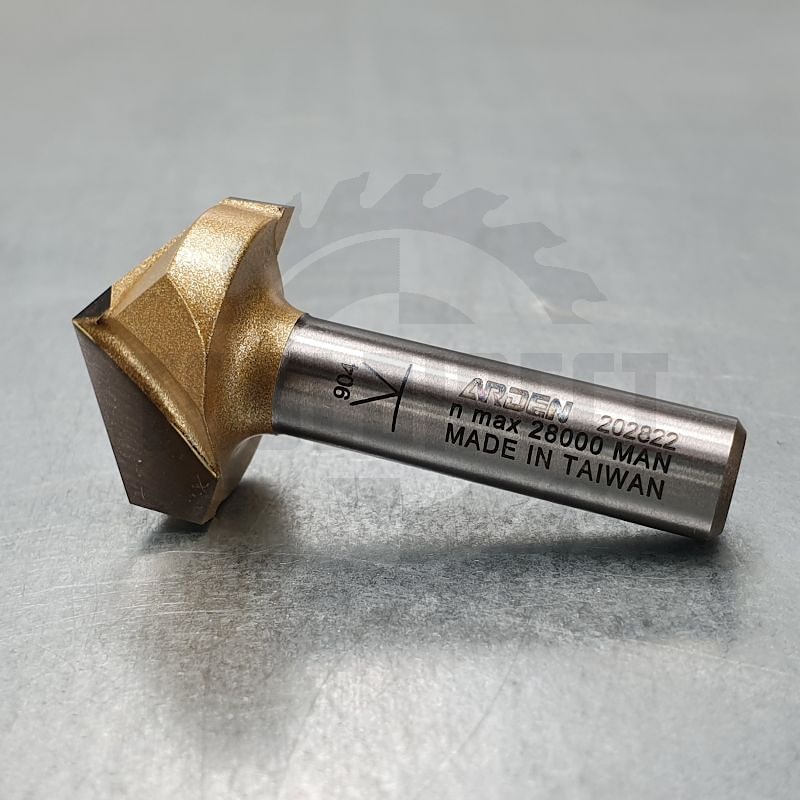 Фреза концевая пазовая V-образная угол V=110гр. D=22х12x44 S=8 Z2 HW ARDEN   