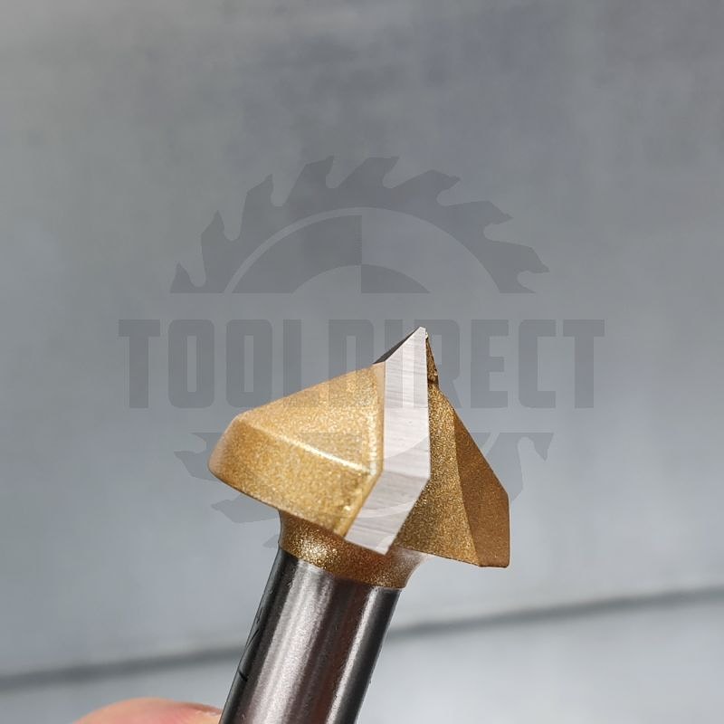 Фреза концевая пазовая V-образная угол V=110гр. D=22х12x44 S=8 Z2 HW ARDEN   