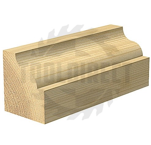 Фреза концевая профильная "Гусёк" R=5 R=2 D=14x10x50 d1=4 S=12 Z2 HW ARDEN   