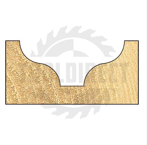 Фреза концевая профильная "Гусёк" R=5 R=2 D=14x10x50 d1=4 S=12 Z2 HW ARDEN   